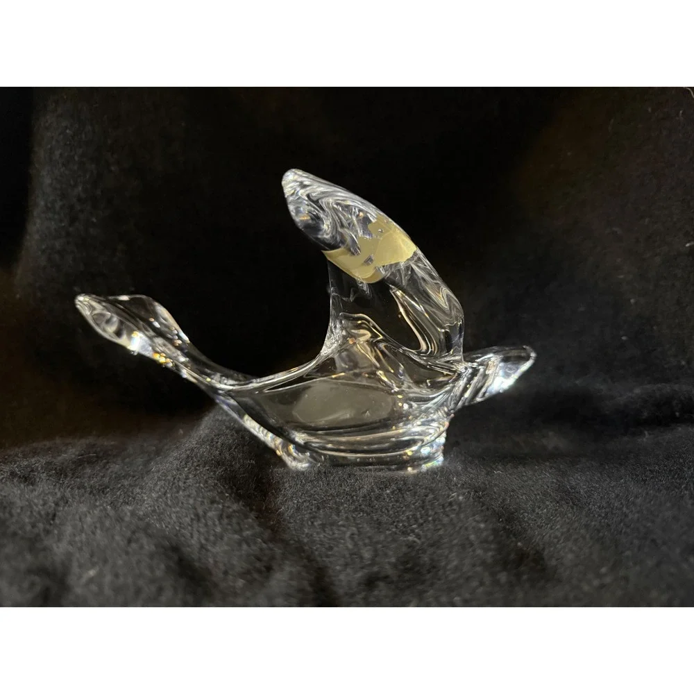 Vintage Princess House #458 Crystal Bird Dove Candy Trinket Dish 7–8